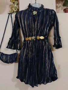 Party Wear 1 Piece Kids Dress Size 34