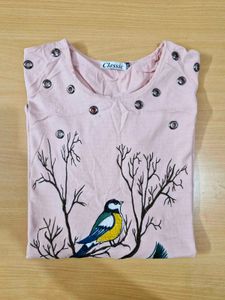 Pink Embroidery Top