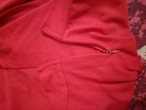 Red A-Line Mini Tennis Skirt