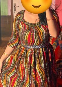 Colorful Print Dress