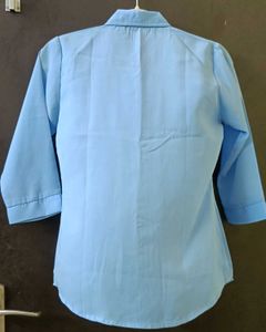 Blue 3/4 Sleeve Shirt