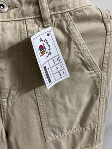 New Beige Cargo Jeans
