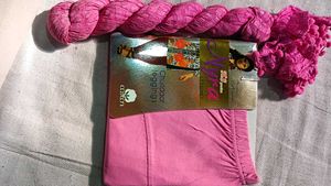 Leggings &amp; Dupatta Combo - Orange &amp; Pink