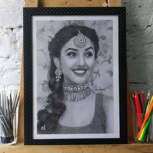 Black And White Realistically Sketch