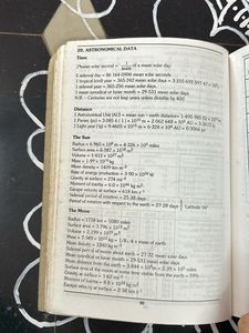 PHYSICAL, CHEMICAL AND MATHEMATICAL TABLES