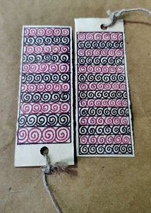 Handmade Bothside Doodle Bookmarks - Set of 8
