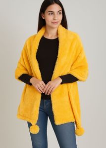 Yellow Pom-Pom Scarf (never used)