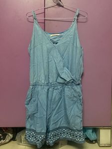 Cute Denim Romper