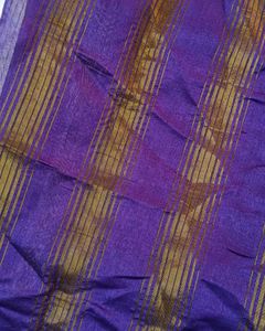Violet Golden Saree