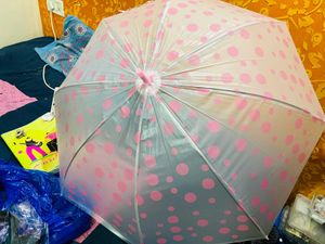 Yellow Polka Dot Umbrella New With Tag