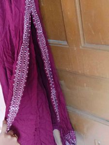 Elegant Maroon Maxi Dress