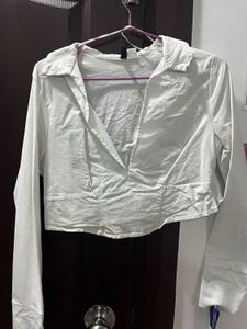 White Crop Top