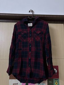 RIG Red Plaid Flannel Shirt