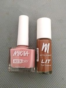 Nykaa & MyGlamm Nail Polish Duo