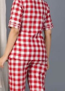 Vivalda Red Gingham Pajama Set