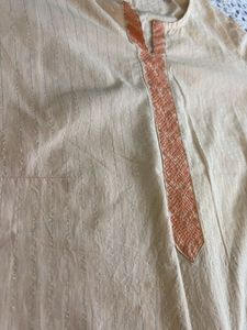 Straight Kurta- Peach Pink