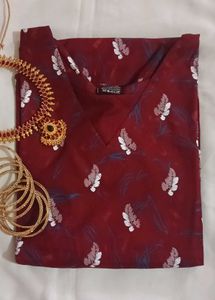 Elegant Green Printed Kurta