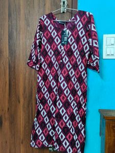 Bohemian Print Button-Down Dress