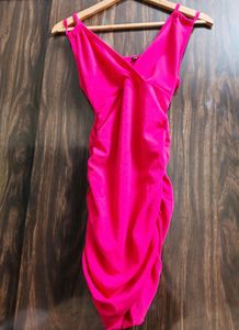 Hot Pink Bodycon Mini Dress