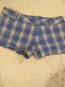 Beautiful Blue Chequered Short