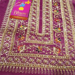 Purple Dress Material