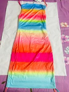 Rainbow 🌈 Dress For Party 🥳