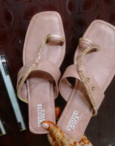 Blush Pink Toe-Ring Sandals