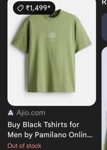 H&amp;M Drop Shoulder T-Shirt ( Loose Fit)