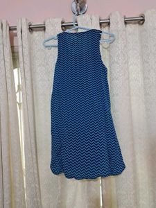 Navy Blue Chevron Top/Dress
