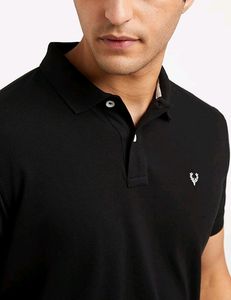 Black Allen Solly Polo T-Shirt
