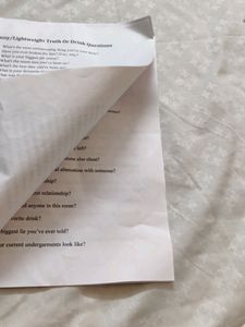 Drinking Game Fun Questions
