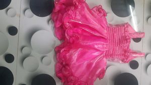 Pink Sequin Ruffle Romper