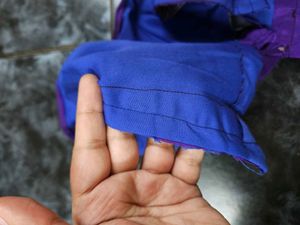 Violet Vintage Saree With Stiched Blouse