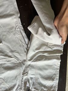 Beige Cargo Pants
