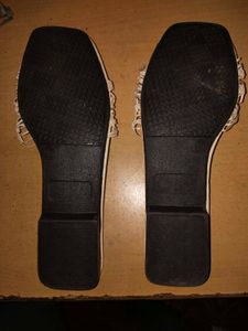 Woven Detail Slides Footwear