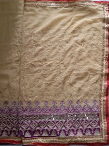 Heavy Work Saree 💜