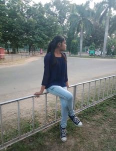 Navy Blue Cold Shoulder Balloon Top