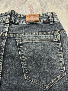 charcoal Wide Leg Jeans