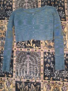 Cropped Knit Cardigan