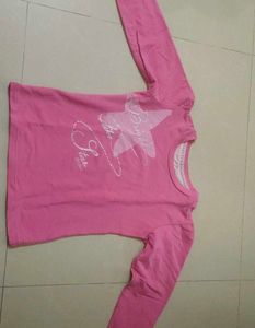Pink Star Long Sleeve Top