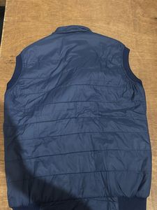 Navy Blue Sleeveless Jacket