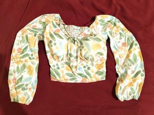 Floral Print Tie Top