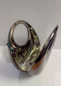 Metallic Circle Clutch
