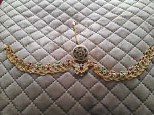 Indian Bridal Headpiece ( RAKHDI SET )