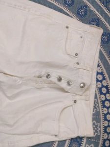 White Straight Leg Jeans