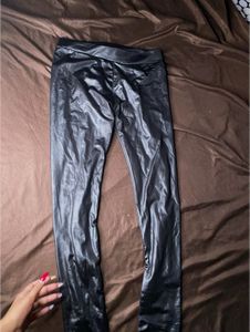 glossy leather bottoms