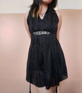Black Halter Dress