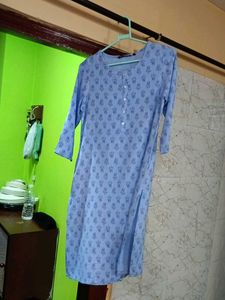 Blue Printed Kurta