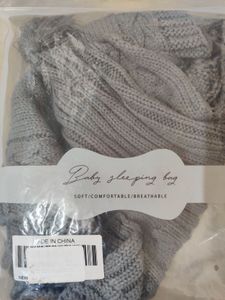Gray Knit Baby Sleeping Bag ( Imported From USA)