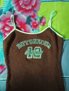 Retro 90s brown dress